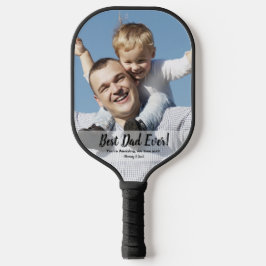 Beste vader ooit vader kind aangepaste foto tekst pickleball paddle
