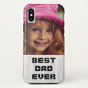 Beste vader ooit Vaderdag 2020 Gray Hood Foto Case-Mate iPhone Case