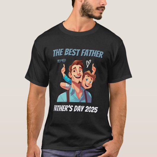 Beste vader ooit - Vaderdag 2025 T-shirt (Voorkant)