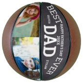 Beste vader ooit Vaderdag 2 Fotoverzamelnaam Basketbal (Verticaal)