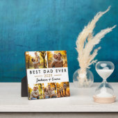 Beste vader ooit Vaderdag 5 fotocollage Fotoplaat (Insitu)