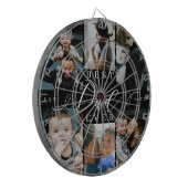 Beste vader ooit | Vaderdag 6 Foto-collage Dartbord (Voorkant Links)