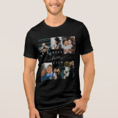 Beste vader ooit | Vaderdag 6 Foto-collage Tri-Blend Shirt (Voorkant)