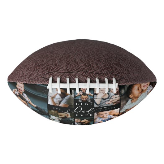 Beste vader ooit | Vaderdag 8 Foto-collage American Football (Voorkant)