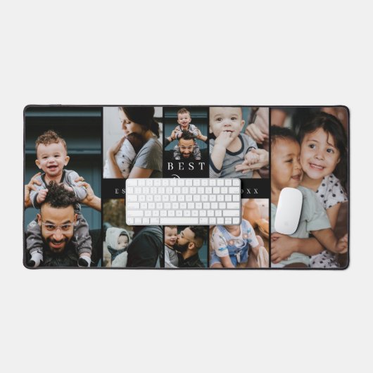 Beste vader ooit | Vaderdag 8 Foto-collage Bureaumat (Keyboard & Muis)