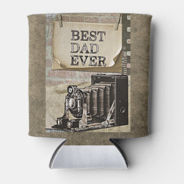 Beste vader ooit Vaderdag Antiek Blikjeskoeler
