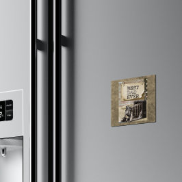 Beste vader ooit Vaderdag Antiek Magneet