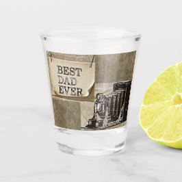 Beste vader ooit Vaderdag Antiek Shot Glas