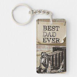 Beste vader ooit Vaderdag Antiek Sleutelhanger
