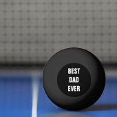 Beste vader ooit Vaderdag Birthday Gift Black Pingpongbal (Net)