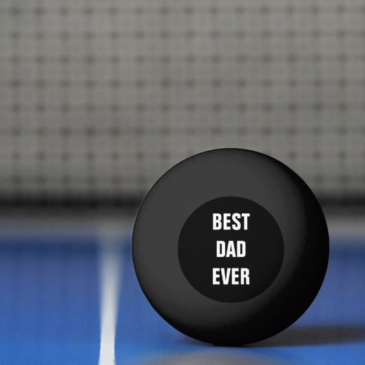 Beste vader ooit Vaderdag Birthday Gift Black Pingpongbal (Net)