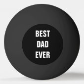 Beste vader ooit Vaderdag Birthday Gift Black Pingpongbal (Voorkant)