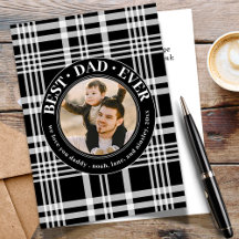 Beste vader ooit Vaderdag Buffalo Plaid Foto