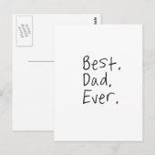 Beste vader ooit. Vaderdag cadeau Briefkaart (Voorkant / Achterkant)