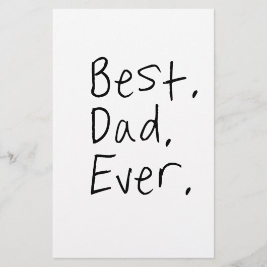 Beste vader ooit. Vaderdag cadeau Briefpapier (Voorkant)