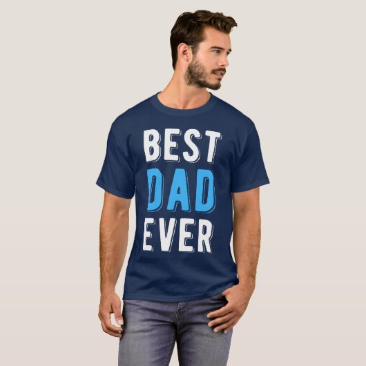Beste vader ooit Vaderdag cadeau familie T-shirt (Voorkant volledig)
