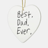 Beste vader ooit. Vaderdag cadeau Keramisch Ornament (Links)