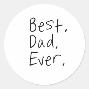 Beste vader ooit. Vaderdag cadeau Ronde Sticker