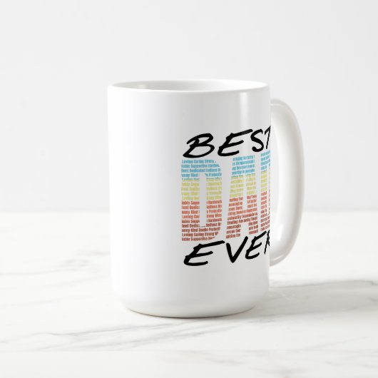 Beste vader ooit Vaderdag cadeau voor papa Koffiemok (Voorkant rechts)