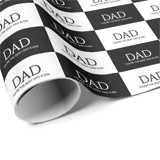 Beste Vader Ooit Vaderdag Cadeaupapier (Rol Hoek)