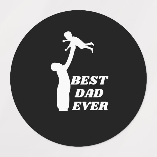 Beste vader ooit, vaderdag cadeaus labels (Design 2)