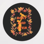 Beste vader ooit, vaderdag cadeaus labels (Design 1)