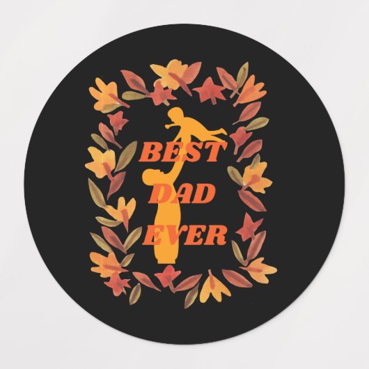 Beste vader ooit, vaderdag cadeaus labels (Design 1)