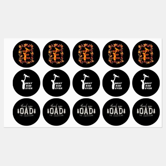 Beste vader ooit, vaderdag cadeaus labels (Vel)