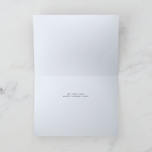 Beste vader ooit Vaderdag foto Kaart (Binnen)