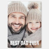 Beste vader ooit vaderdag foto magneet (Voorkant)