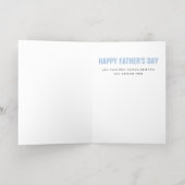 Beste vader ooit vaderdag foto moderne echte folie folie wenskaart (Binnenlaag)