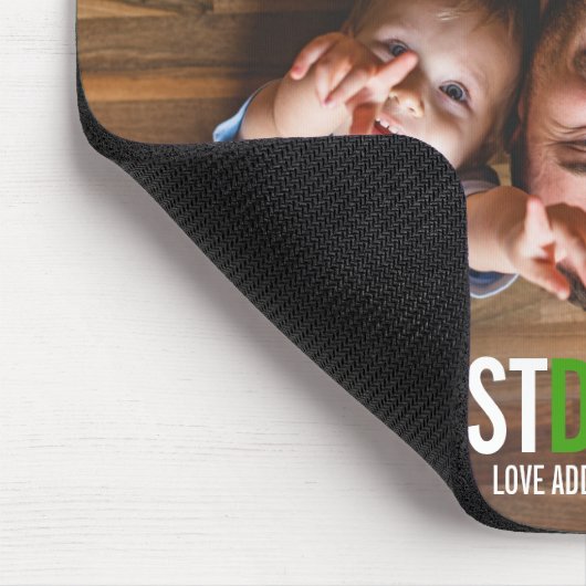 Beste vader ooit Vaderdag Foto Mousepad Muismat (Hoek)