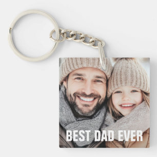 Beste vader ooit vaderdag foto sleutelhanger