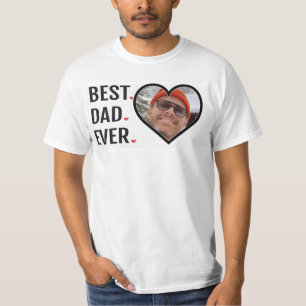 Beste Vader Ooit Vaderdag Foto T-Shirt