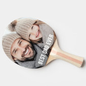 Beste vader ooit vaderdag foto tafeltennisbatje (Zijkant)