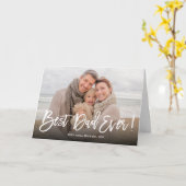 Beste vader ooit Vaderdag Foto Wenskaart Kaart (Gele Bloem)