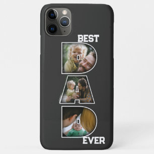 Beste vader ooit Vaderdag Gift 3 Foto Cutout Case-Mate iPhone Case