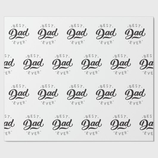Beste vader ooit Vaderdag Gift Happy Pap Dag Cadeaupapier (Vlak)