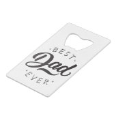 Beste vader ooit Vaderdag Gift Happy Pap Dag Creditkaart Flessenopener (Achterkant Gekanteld)