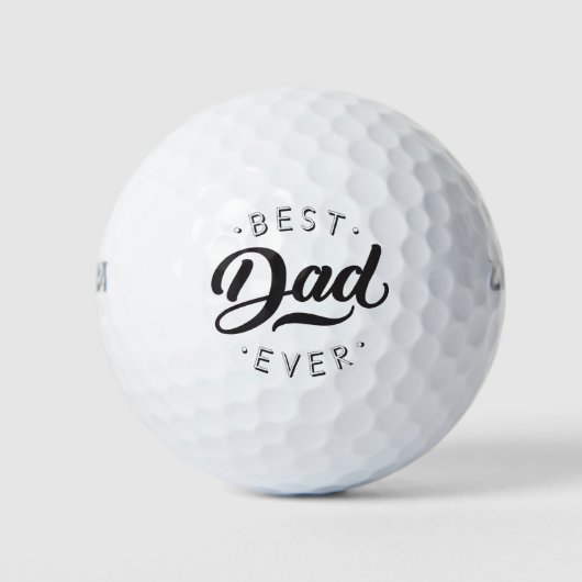 Beste vader ooit Vaderdag Gift Happy Pap Dag Golfballen (Voorkant)