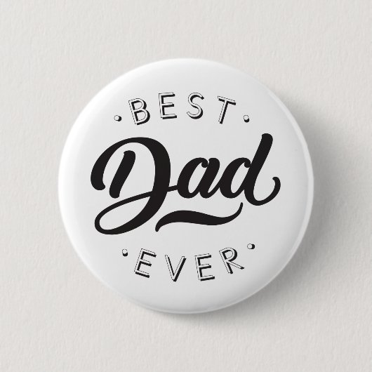 Beste vader ooit Vaderdag Gift Happy Pap Dag Ronde Button 5,7 Cm (Voorkant)