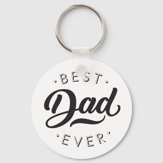 Beste vader ooit Vaderdag Gift Happy Pap Dag Sleutelhanger (Voorkant)
