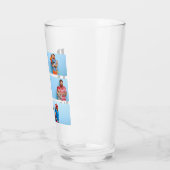 Beste vader ooit Vaderdag Gift Photo collage Glas (Links)