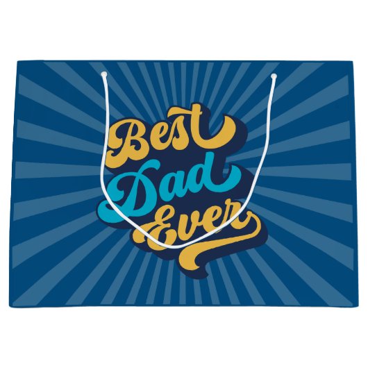 Beste vader ooit Vaderdag Groot Cadeauzakje (Voorkant)