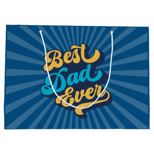 Beste vader ooit Vaderdag Groot Cadeauzakje (Achterkant)