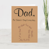 Beste vader ooit Vaderdag Kaart (Voorkant)