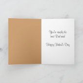 Beste vader ooit Vaderdag Kaart (Binnen)