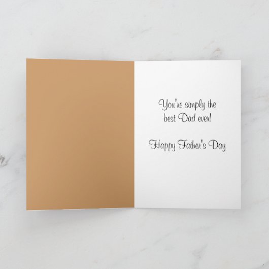 Beste vader ooit Vaderdag Kaart (Binnen)
