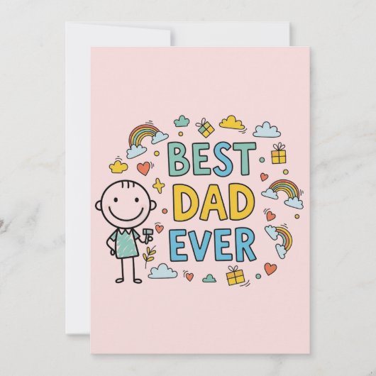 Beste vader ooit Vaderdag Kaart (Voorkant)