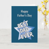 Beste vader ooit Vaderdag Kaart (Gele Bloem)